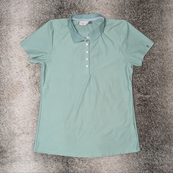 KJUS Signe Polo Short Sleeve Sage Green Women's Small - Picture 1 of 7